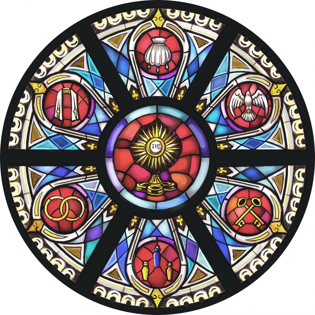 Sacraments Lynchburg Stained Glass