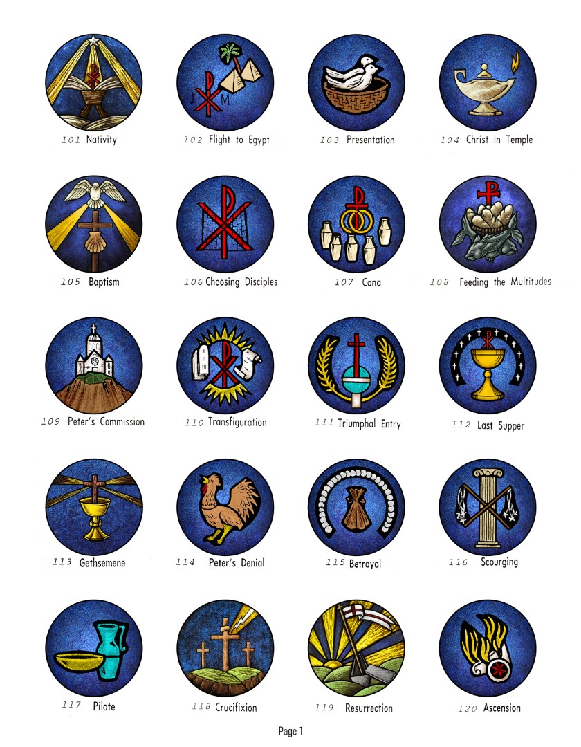 Old and New Testament Symbols, Page 1