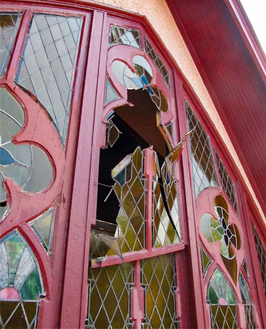 Stained Glass Restoration StainedGlass Window Physical Damage
