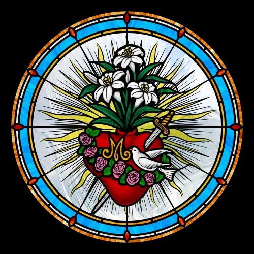 Cartoon - F Windows - Immaculate Heart copy sm